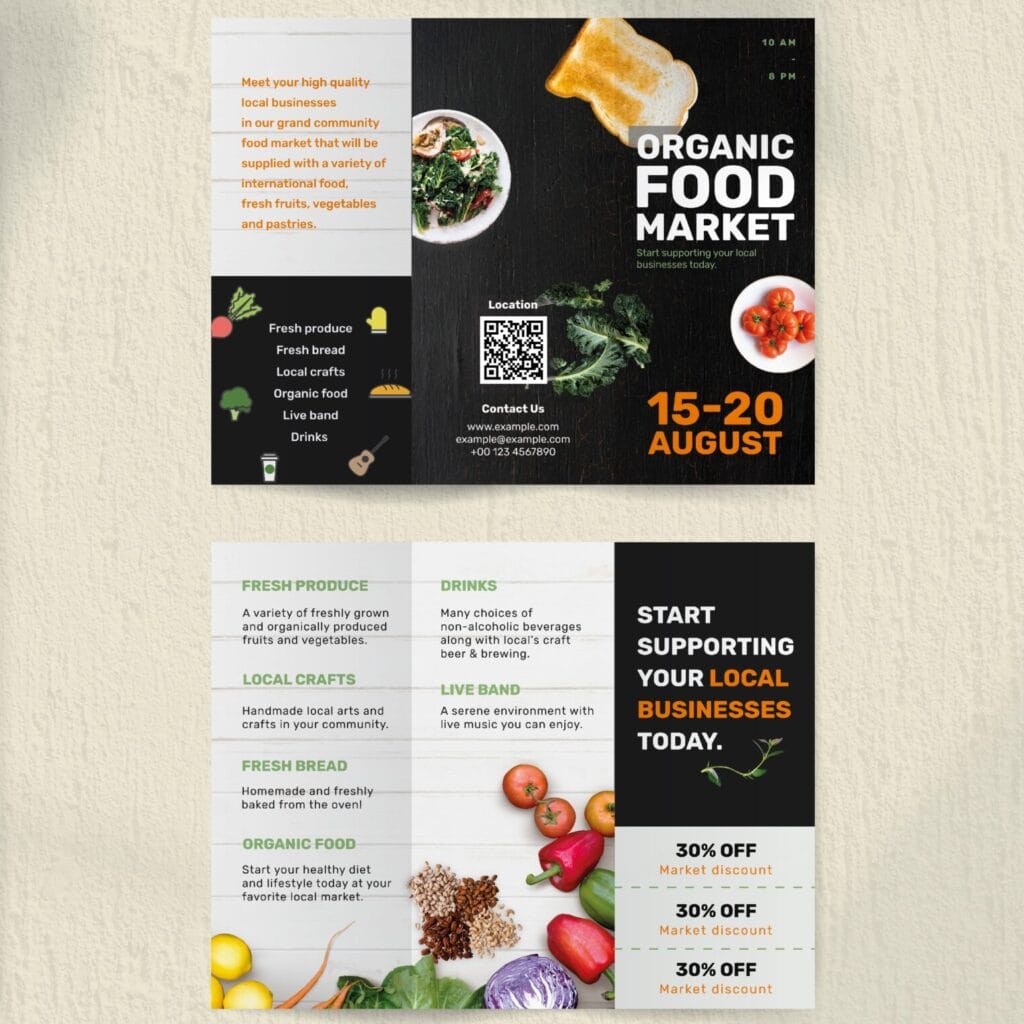 menu example