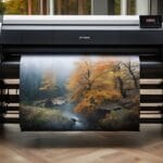 Large printer with landscape print