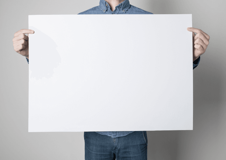 Blank poster printing